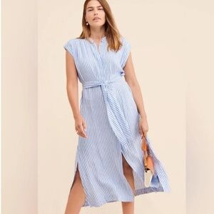 AYR Striped linen dress